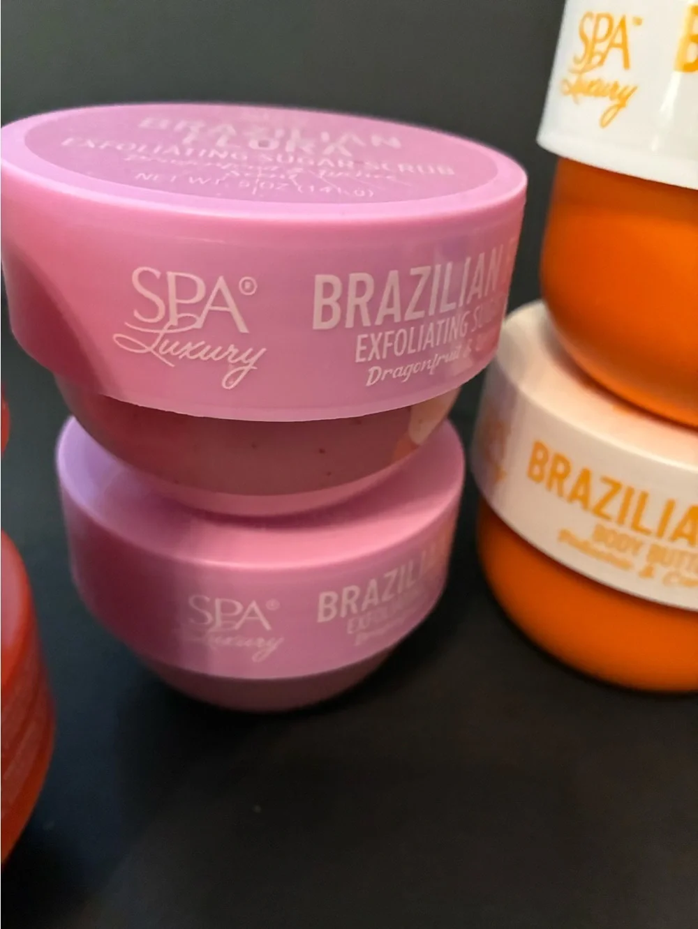 SPA Luxury Brazilian Body Butter & Body Scrubs Collection bundle